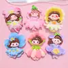 Flor de caricatura niña hecha a mano DIY accesorios de resina clip para el pelo de gel de crema pegatina para refrigerador hebilla de zapato colgante material para joyería