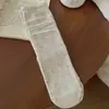Calcetines para mujer, estilo coreano, con encaje y etiquetas de tela, de longitud media hasta la pantorrilla, con un dulce lazo y estampados florales, calcetines largos, calcetines de lunares con volantes estilo japonés