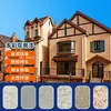 Parede Externa de Edifício Tinta Pedra Artificial Colorida Base Água Areia na Água Revestimento de Parede Externa Pedra Natural Real Tinta Real Areia na Água
