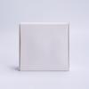 Caja de cartón para embalaje de piel de vaca transfronteriza, ventana cuadrada, caja plegable tipo avión, jabón artesanal, caja de regalo para joyería extraíble, venta al por mayor