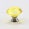 Atacado de fábrica transparente 30mm diamante cristal alça puxador porta de guarda-roupa gaveta ferragens de armário de cozinha