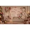Fondo romántico transfronterizo para el Día de San Valentín, accesorios para fotos de fiesta de rosas en forma de corazón, decoración de pared para confesiones de boda