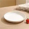 Platos de Plástico Hermosos Aptos para Microondas Platos de Cena para el Hogar Platos para Comidas de Niños Platos de Desayuno Platos Redondos Atractivos Platos Hondos Platos para Preparación de Alimentos