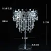 Adereços de Casamento Suporte de Flor de Gelo de Cristal Decoração da Mesa Principal Suporte de Flores para Mesa do Salão de Casamento Vaso Europeu Ornamentos de Ferro