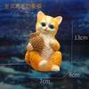 Colgante para acuario de gatito decoración de paisaje para acuario maceta maceta tumbada decoración colgante de pared para borde de acuario de gatito lindo