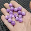 Cuentas Redondas Violetas Piedra de Jade Cuentas Sueltas Morado Uva Rosa Púrpura Cuarcita Pulsera de Jade Collar Accesorios de Joyería Cuentas de Jade