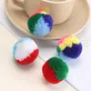 Pompons de Cashmere Arco-Íris Coloridos Mistos, Decorações de Chapéu Feitas à Mão, Materiais para Roupas, Acessórios de Vestuário, Acessórios para Brinquedos de Gatos