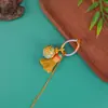 Chaveiro Pingente Corrente de Celular Borla Ornamento Pequeno Dopamina Hortênsia Exquisita Trama de Diamante Gradiente Tecido à Mão