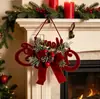 Campanas de Navidad Nuevas Transfronterizas Adornos de Campana de Terciopelo Nórdico Decoraciones Navideñas Colgantes para Ventana