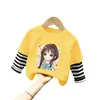 Camiseta de Manga Larga para Niña Primavera y Otoño 2026 Nueva Elegante Ropa Interior de Algodón Puro para Niñas Niñas Mayores Top Interior t