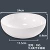 Vajilla de melamina de imitación porcelana personalizada, tazón simple nórdico para fideos blanco, vajilla de hotel, tazón de arroz engrosado resistente a caídas, tazón para sopa