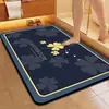Tapete de Chão Simples de Terra de Diatomáceas, Tapete de Chão para Banheiro, Absorvente de Água, Antiderrapante, Tapete de Secagem Rápida, Decoração de Entrada, Resistente a Manchas, Resistente ao Desgaste Tapete de Chão Atacado