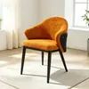 Silla de Comedor de Lujo Nórdico Ligero, Silla Sofá Simple para el Hogar, Silla con Respaldo para Sala de Estar, Silla de Ocio de Diseñador de Moda para Restaurante