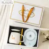 Taza de Café Cerámica de Temperatura Constante de una Pieza para Envío Directo Taza Caliente Caja de Regalo Creativa del Año del Caballo para Clientes y Empleados