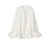 Comercio Exterior Transfronterizo 2026 Nuevo Verano Estilo Europeo y Americano Moda Versátil Encaje Patchwork Camisa Top 5919217