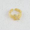 Anillo de Cobre Exquisito para Celebridad de Internet Apertura Ajustable Anillo de Dieta Uña con Forma de Serpiente Flor Wan Anillo Jane Anillo para Hombres y Mujeres Joyería