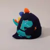 Gorros de Otoño e Invierno para Bebé, Gorros de Lana Lindos y Súper Lindos con Forma de Dinosaurio, Gorros de Punto Cálidos de Invierno para Niños y Niñas