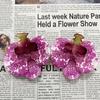 Flor individual de simulación de Phalaenopsis roja de internet peinado Lu Fu regalo de mano caja de dulces 9cm hecho a mano diy accesorios decorativos