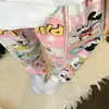 Pantalones largos populares para pijama 2026, pantalones de paseo de verano holgados de nuevo estilo, pijama casero de dibujos animados lindos, se pueden usar afuera