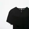 Roupas Femininas Europeias e Americanas 2026 Moda de Rua Casual Slim Malha Cape Xale Irregular Stretch Camiseta para Mulheres D6950