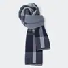 Cachecol Masculino Outono e Inverno Novo Tendência Engrossado Quente à Prova de Frio Casual Versátil Cachecol de Pescoço Presente para Namorado Cachecol Xadrez
