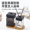 Botella de vidrio de aromaterapia minimalista personalizada, botella difusora cuadrada, botella vacía con alto valor estético para decoración del hogar, botella vacía para difusor sin llama