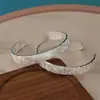 Nuevo Estilo Chino Baifuku Pulsera Abierta de Plata Diseño Retro Literario Moda Elegante Estilo Étnico Regalo para Madre