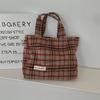 311021 Bolsa de Mão de Lã Multicolorida Estilo Retrô Simples Ins Bolsa Feminina 2023 Novo Estilo Outono e Inverno Bolsa Feminina