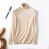 Suéter Pulôver Masculino de Gola Alta em Cashmere Suéter Base 2021 Outono e Inverno Novo Cor Sólida Casual de Negócios Suéter com Gola