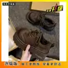 Zapatos planos retro de cordones de nicho, nueva colección de primavera 2026, color Maillard, suela gruesa, que aumentan la altura, zapatos de plataforma, zapatos de mujer, adecuados para mujeres bajitas