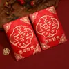 Bolsa Envelope Vermelho de Casamento Felicidade Dupla 2026 Nova de Alta Qualidade Especial Grande, Médio, Pequeno Mini Dez Mil Yuan Troco Presente Pacote Vermelho