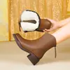 Sapatos 2024 Couro Macio Sapatos de Algodão para Mães Sapatos Femininos Botas de Cano Curto Forradas com Lã Plataforma Feminina Botas Brancas Lã LS-998