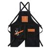 Avental jeans para catering estilo coreano logotipo impresso café leite chá tingimento quente garçom roupas de trabalho para homens e mulheres
