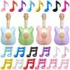 Globo de Papel de Aluminio de Doble Nota de 16 Piezas Símbolo Musical Globo de Instrumento Forma de Nota Musical Única Globo Decorativo de Guitarra