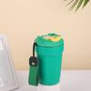Novo 316 Aço Inoxidável Octogonal Duplo Copo De Café Bebendo Dupla Camada De Vácuo Copo Térmico Portátil Cordão Acompanhante