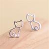 Aretes de Aguja de Plata 925 para Mujer Pájaro Hojas Asimétricos Joyería para la Oreja Elegante Regalo Moda Lujo Accesible