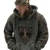 Suéter con Capucha de Punto Europeo y Americano Transfronterizo Otoño e Invierno Estampado Digital 3D Unisex Cuello Redondo Suéter Pulóver