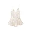 2026 Verano Nuevo Transfronterizo Amazon Comercio Exterior Estilo Europeo y Americano Sexy Estampado de Lunares Escote en V con Tirantes Vestido Corto