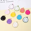Pingente de Rosto Sorridente Assimétrico Popular Transfronteiriço Expressão Fofa Pingente de Liga Leve Acessórios para Pulseira Colar DIY