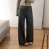 ¡Estilo coreano! Pantalones casuales de algodón de ajuste ceñido de cintura alta, estilo vintage y artístico, para otoño 2026, para mujer