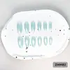 24 PIEZAS Colección de Arte para Uñas Bestseller Transfronterizo Navidad Halloween Flor Uñas Portátiles Ojo de Gato Halloween Piezas de Uñas Portátiles