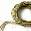 Corda de Cânhamo Encerada Fibra de Cânhamo Trançada Cordão Durável para Solas de Sapato, Parede de Fotos, DIY Artesanal, Cor Dourada Vintage