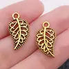 Colgantes de aleación de hoja de 6 colores Accesorios para joyería DIY Fabricante Venta al por mayor Pulsera de plata vintage de Xizang Pendientes Colgantes pequeños