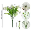 Amazon Transfronterizo 7 Tallos Flor Artificial Violeta de Gama Alta 7 Tallos Eucalipto Violeta Ramo de Flores Artificiales Venta al por Mayor