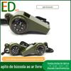 Suprimentos ao ar livre multifuncional bússola decibel apito termômetro interno árbitro apito camping apito de sobrevivência
