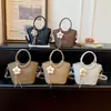 Bolso tote grande de nicho para mujer, temporada otoño-invierno 2026, bolso de hombro estilo cesta y bolso cruzado