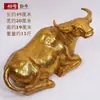Adorno de Vaca de Cobre Puro Vaca del Zodiaco Vaca Acostada Búfalo de Agua Sala de Estar Hogar Feng Shui Decoración Casa Adosada Toro de Bolsa de Valores Adorno