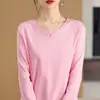 Camiseta base de algodão puro com gola redonda de algodão mercerizado, modelagem slim, para o trabalho, clássica de primavera e verão, pulôver de algodão, manga longa