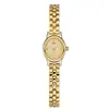 Reloj Ovalado de Cuarzo para Mujer con Correa de Metal, Resistente al Agua, Reloj de Pulsera de Moda, Reloj para Mujer de Lujo Nicho con Esfera de Concha, Reloj Retro