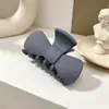 Gravata Borboleta Estilo Novo Tamanho Médio Presilha de Cabelo Fosca Acessório de Cabelo Coreano Grampo de Cabelo Cor Sólida de Alta Qualidade Presilha de Tubarão Venda por Atacado